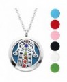 Hypoallergenic Surgical Stainless Aromatherapy Essential - Hamsa Hand(Chakra) - C21879L0G87