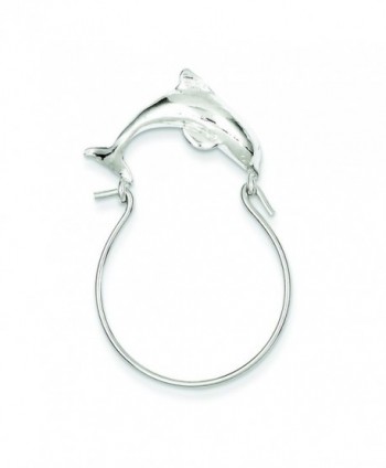 Sterling Silver Dolphin Charm Holder - C11157364AV