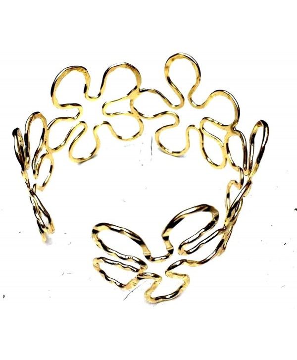 Elegant New Gold Tone Geometric Sunflower Upper Arm Bracelet Armband Armlet Cuff - C118224L0LO