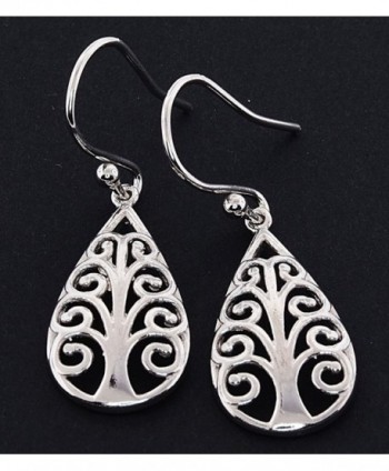 Sterling Silver Symbolic Earrings Pattern in Women's Drop & Dangle Earrings