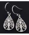 Sterling Silver Symbolic Earrings Pattern in Women's Drop & Dangle Earrings