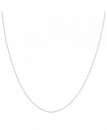 Sterling Silver 1.2mm Polished Ball Chain (14- 16- 18- 20- 22- 24- 30- or 36 inch) - C21162A9SFL