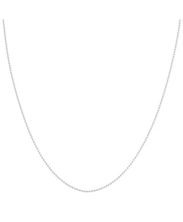 Sterling Silver 1.2mm Polished Ball Chain (14- 16- 18- 20- 22- 24- 30- or 36 inch) - C21162A9SFL