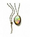 Kelly Rae Roberts Necklace- 19-in Brass-Tone Leap Fearlessly Pendant Locket Necklace - CF11CG1PWE7