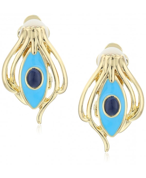 House of Harlow 1960 Risha Turquoise Clip-On Earrings - CY12BMLHFKZ
