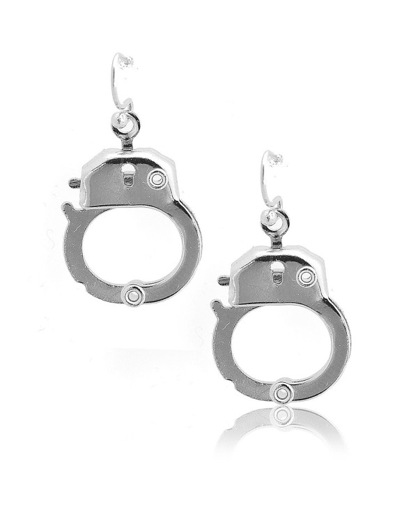 Spinningdaisy Silver Plated Functional Handcuff Earrings - CK11DFLWN5X