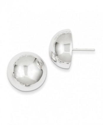 .925 Sterling Silver 18 MM Button Post Stud Earrings - CF12MCLAW0D