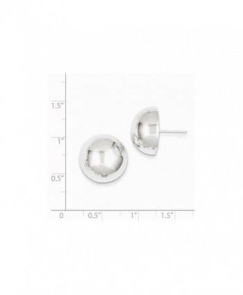 925 Sterling Silver Button Earrings