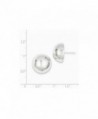 925 Sterling Silver Button Earrings