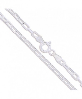 Sterling Silver Marina Link Curb Chain 2.9mm Soild 925 Italy Anchor Necklace - CK11EYZQM5B