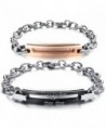 KONOV Stainless Womens Couples Bracelet