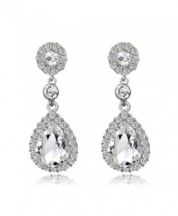 Gorgeous Austrian Rhinestone Teardrop Earrings in Women's Drop & Dangle Earrings