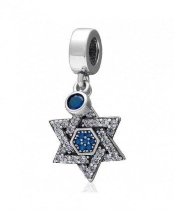 Sparkling Pendant Sterling Hexagram Bracelet Necklace - CN12N00DXRO