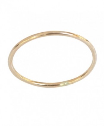 14k Gold Filled 1mm Thin Plain Band Thumb Ring - CT11JBEQLZL