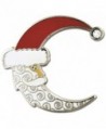 PinMart's Crescent Moon Christmas X-Mas Santa Hat Enamel Lapel Pin - CD12NFFBN7U