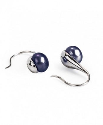 Classic Sterling Earrings Freshwater Cultured in Women's Drop & Dangle Earrings