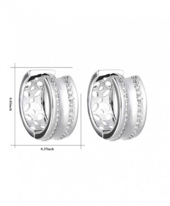 XZP Zirconia Earrings Hypoallergenic Earring in Women's Hoop Earrings