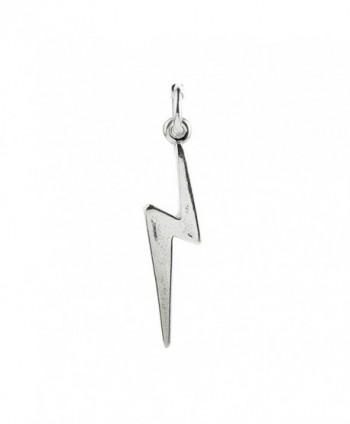 925 Sterling Silver Lightning Bolt Charm - CF115X6RQ3H