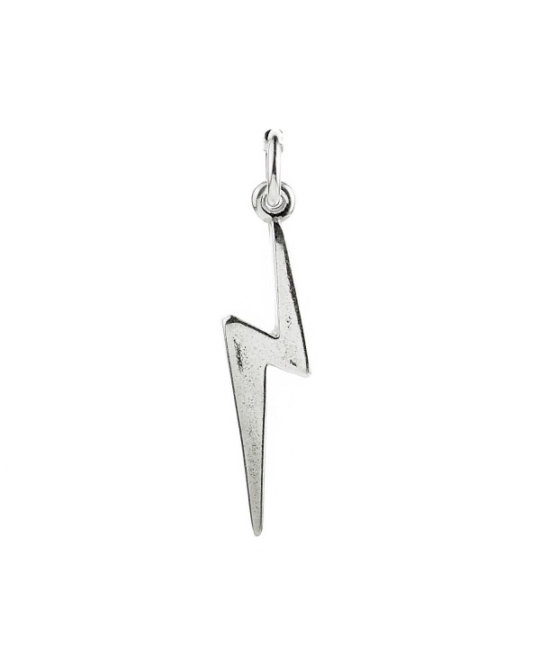 925 Sterling Silver Lightning Bolt Charm - CF115X6RQ3H