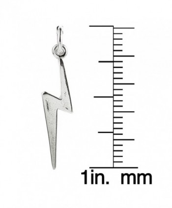 Sterling Silver Lightning Bolt Charm in Women's Charms & Charm Bracelets