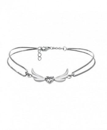 Mother Sterling Silver Bracelet Crystal - C31272BV2OT