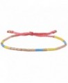 KELITCH Color Mixed Shell Seed Beads strand Bracelet Hand Woven Fashion Jewelry Bangles - Yellow - C512EOCS16V