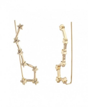 Lux Accessories Celestial Threader Earrings