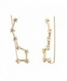 Lux Accessories Celestial Threader Earrings