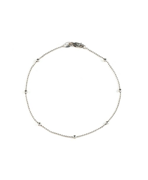 Finejewelers 10 Inches Ankle Bracelet Sterling Silver - C711962FZH3