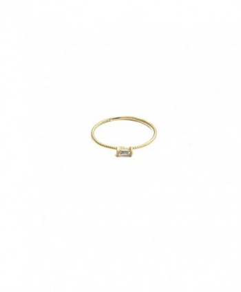 HONEYCAT Baguette Crystal Minimalist Delicate - Gold - C6180UO0RHK