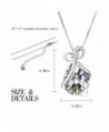 Teardrop Necklace Pendant Zirconia Birthstone in Women's Pendants