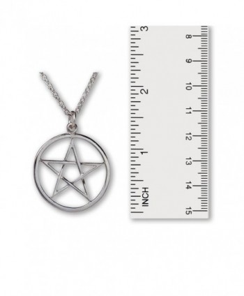 Pentacle Polished Medieval Renaissance Necklace in Women's Pendants