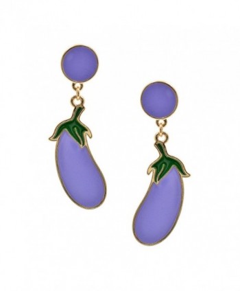 Spinningdaisy Plated Lavender Eggplant Earrings