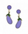 Spinningdaisy Plated Lavender Eggplant Earrings