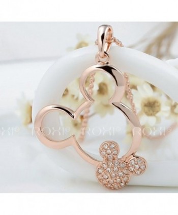 Shining Life rose golden Plated necklaces in Women's Pendants