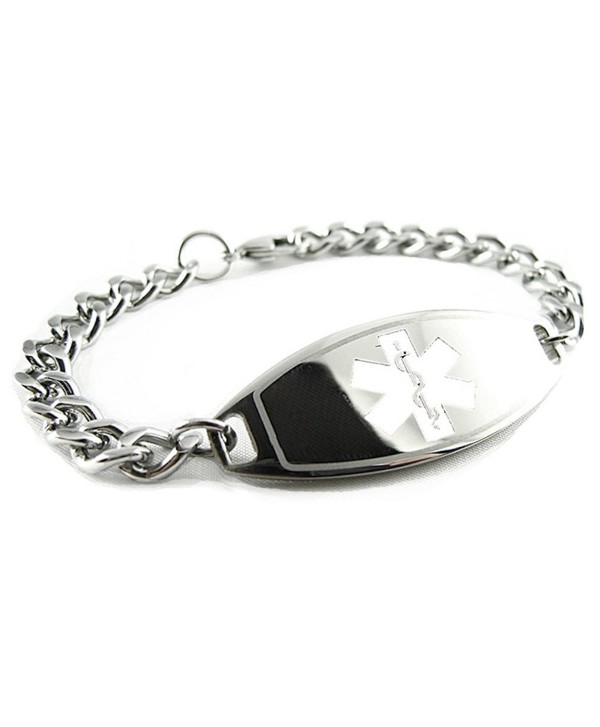 MyIDDr - Pre-Engraved & Customized Celiac Disease Medical Bracelet- White - C7119I69XPH