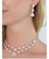 Mariell Rhinestone Necklace Earrings Bridesmaids in Women's Jewelry Sets