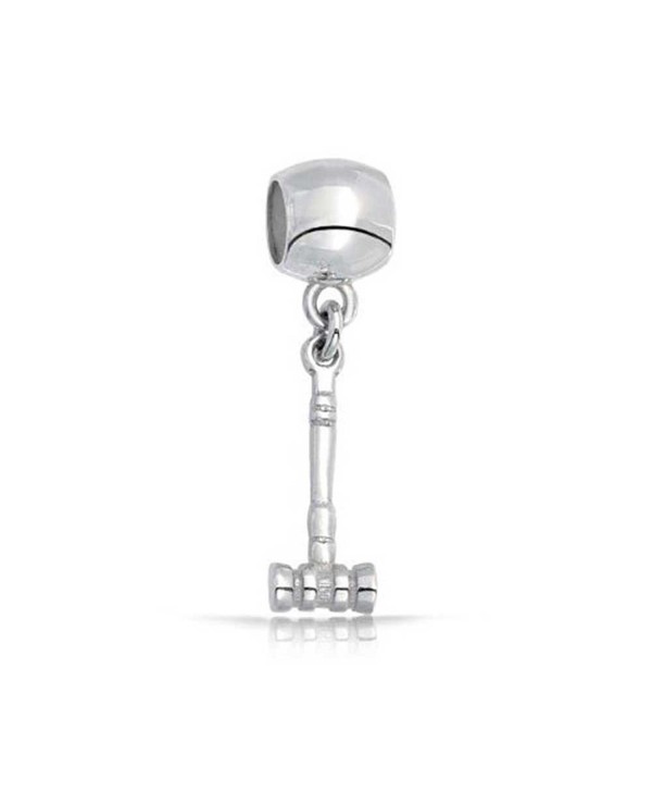 Bling Jewelry Judicial Gavel Dangle Charm Bead .925 Sterling Silver - CS118YK2BLB