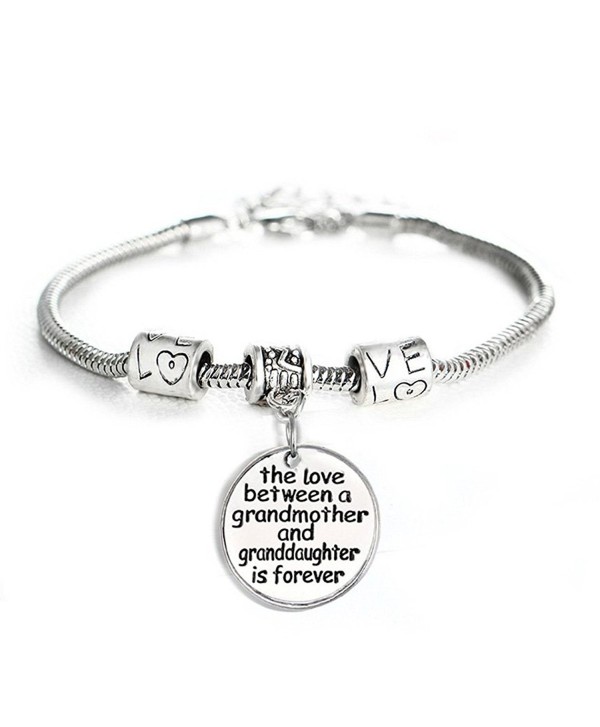 Love between a Grandmother and Granddaughter is Forever Bracelet Family Jewelry Christmas Gift - CI12NTL01LF
