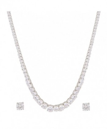 Swasti Jewels Solitaire Necklace Earrings