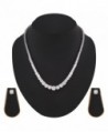 Swasti Jewels Solitaire Necklace Earrings in Women's Jewelry Sets