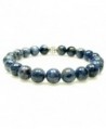 DUMORTIERITE 8mm Round Genuine Crystal Gemstone Beaded Bracelet on Elastic Cord - CN12O5M1D8B