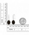 Smokey Quartz 10X14MM Sterling Earrings in Women's Drop & Dangle Earrings