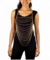 Ladies Goldtone Horizontally Layered Body Chain - C711DXJJN9L