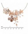 Floral Cultured Freshwater Cluster Necklace in Women's Choker Necklaces