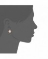 GEMSME Created white 6x8mm Earrings in Women's Stud Earrings