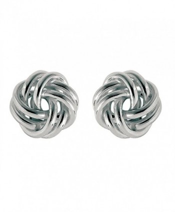 Finejewelers Sterling Silver Love Knot Earrings 10mm - C61143JXHG5