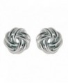 Finejewelers Sterling Silver Love Knot Earrings 10mm - C61143JXHG5