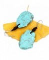 Bohemian Imitation Turquoise Earrings Genuine