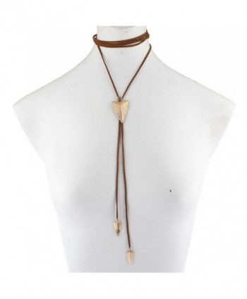 Lux Accessories Goldtone Arrowhead Necklace